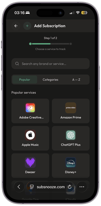 Settings and preferences preview